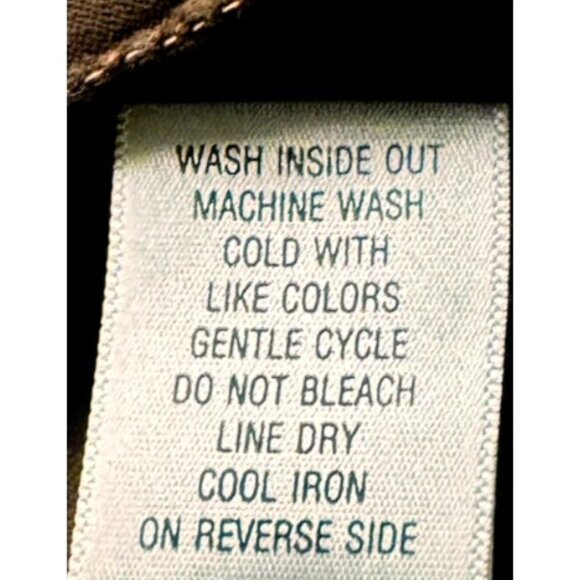 Apt 9 Sequin Embellished Utility Style Brown Jacket Pockets Button Front Large - Picture 8 of 9